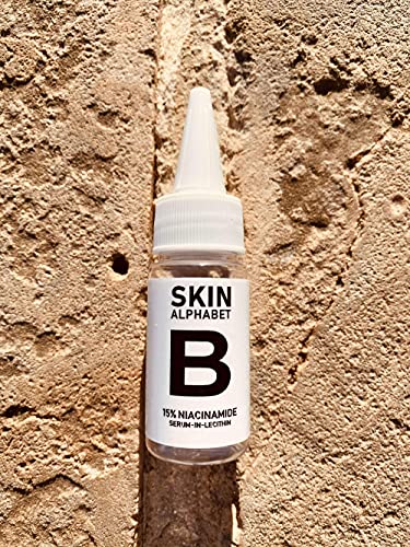 Skin Alphabet Sérum facial Acne para exfoliación y poros, serum de niacinamida en lecitina al 15%, natural y orgánico para piel, 30 ml