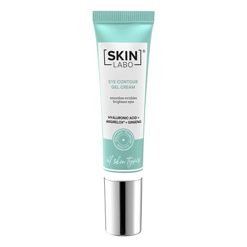 SkinLabo - Gel Crema Contorno de Ojos con Ácido Hialurónico. Reactiva la microcirculación, hidrata y rellena las arrugas. 15 ml.