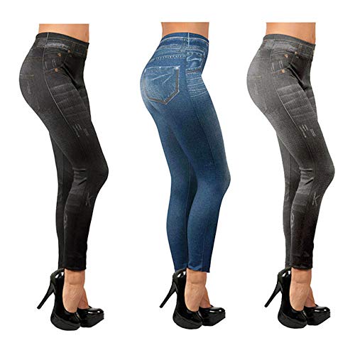 Slim Jeggings, Varios, L-XL, Pack de 3