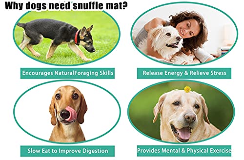 Snuffle Mat Alfombra Grande para Esnifar Mascotas, Manta De Comida Lenta para Gatos Y Perros para Aliviar La Fatiga, Paño De Fieltro Lavable A Máquina