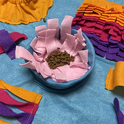 Snuffle Mat Alfombra Grande para Esnifar Mascotas, Manta De Comida Lenta para Gatos Y Perros para Aliviar La Fatiga, Paño De Fieltro Lavable A Máquina