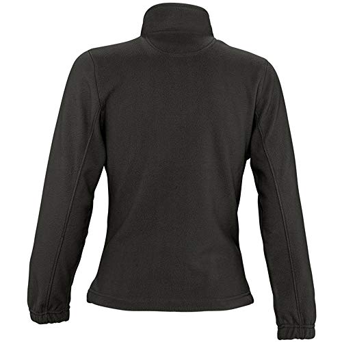 SOLS - Chaquetilla polar con cremallera completa modelo North para mujer (Mediana (M)/Rojo)