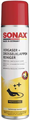 SONAX Limpiador de carburadores + mariposas (400 ml) para limpieza interior y exterior y desengrasado de piezas ensuciadas de aceite y con carbonización | N.° 04883000