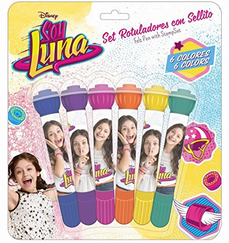 Soy Luna - Set 6 rotuladores con sellito (Safta 311626782)