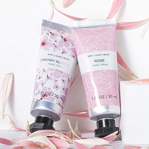 Spa Luxetique Set de Cremas de Manos Con Rápida Absorción y Ultra Hidratación, Crema Protectora de Manos para Mujer, Set de Regalo con 8 Piezas,Cremas de Manos de Manteca de Karité