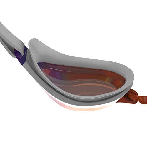 Speedo Fastskin Speedsocket 2 Gafas de natación, Unisex-Adult, Blanco/Dragon Fire/Copper Gold, Einheitsgröße