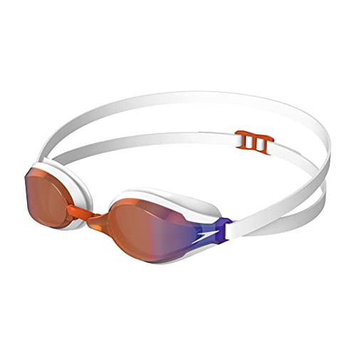 Speedo Fastskin Speedsocket 2 Gafas de natación, Unisex-Adult, Blanco/Dragon Fire/Copper Gold, Einheitsgröße