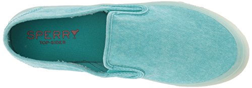 Sperry Women's Seaside Drink Sneaker, Turquoise, M 090 Medium US