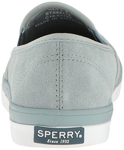 Sperry Women's Seaside Suede Sneaker, Mint, M 055 Medium US