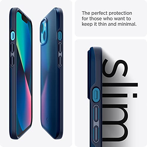 Spigen Funda Thin Fit Compatible con iPhone 13 - Azul Marino