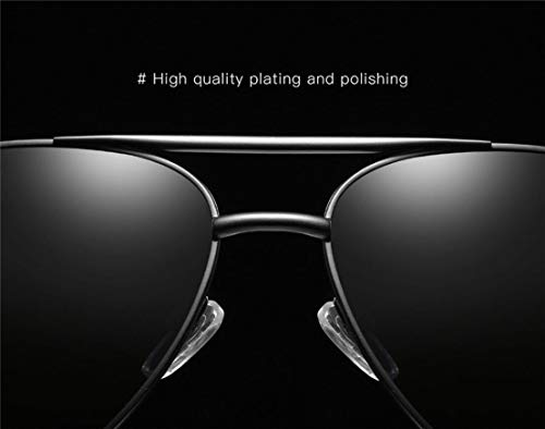 Star Gafas De Sol Piloto para Hombre Y para Mujer Polarized UV 400 Protection Classic Style,Black