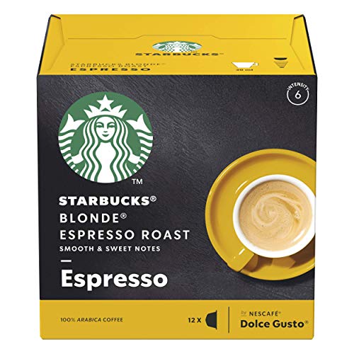 STARBUCKS Black Cup Paquete Variado De Nescafe Dolce Gusto Cápsulas De Café 6 X Caja De 12 Unidades