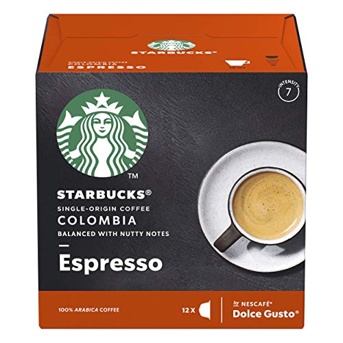 STARBUCKS Black Cup Paquete Variado De Nescafe Dolce Gusto Cápsulas De Café 6 X Caja De 12 Unidades