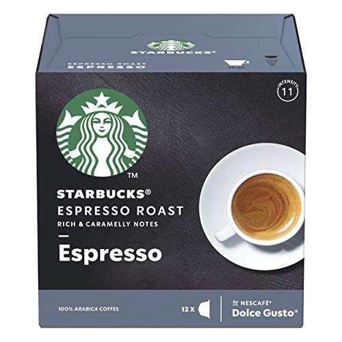 STARBUCKS Black Cup Paquete Variado De Nescafe Dolce Gusto Cápsulas De Café 6 X Caja De 12 Unidades