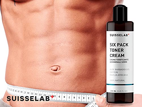 Suisse Lab - CREMA ABDOMINAL HOMBRE - Crema Adelgazante Vientre y Caderas Termogénica Quemagrasas - Tratamiento Intensivo - 100% Natural - 200ml