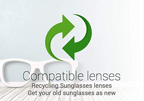 sunglasses restorer Lentes de Recambio Compatibles Polarizadas para Arnette 4207 Boiler,Gris