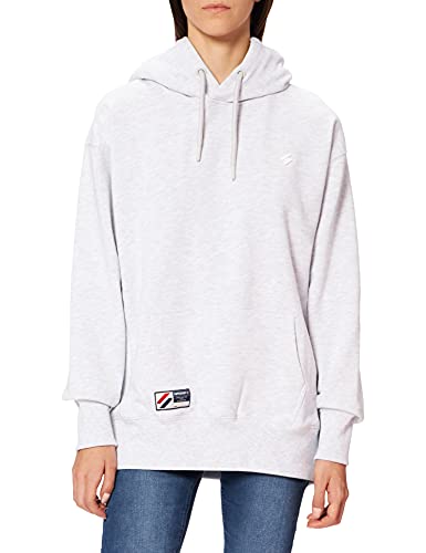 Superdry Code Essential Hood Sudadera con Capucha, Ice Marl, M para Mujer