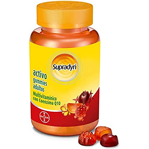 Supradyn Activo Gummies Adultos Multivitaminas con Vitaminas, Minerales y Coenzima Q10, 70 Caramelos de Goma