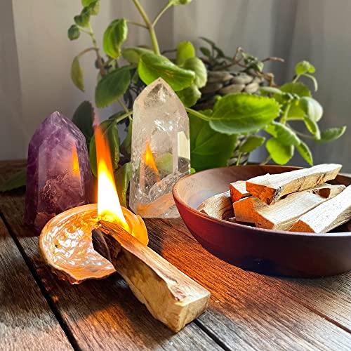 SWEET MYSTIC GEMS - Palo Santo Incienso Natural para Quemar - 80 gr - Origen Perú - Madera 100% Natural de recolección sostenible - Recolectado sólo de Madera caída (1)