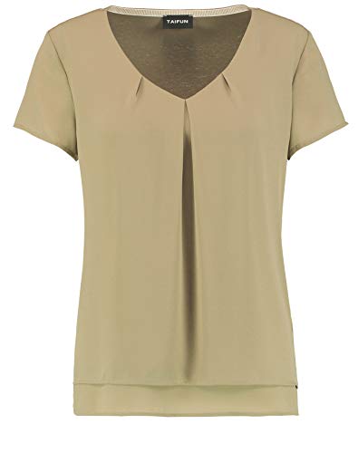 Taifun - Blusa de manga corta para mujer, diseño con texto en inglés Deep Forest - Frambuesa S