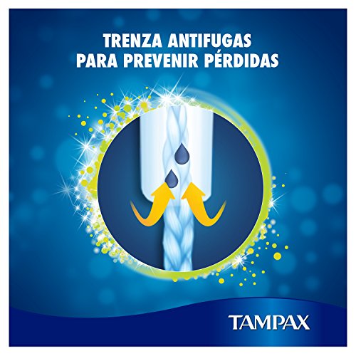 Tampax Compak Pearl Super con Aplicador, el Mejor Tampón Tampax en Comodidad, Protección y Discreción, 36 Unidades