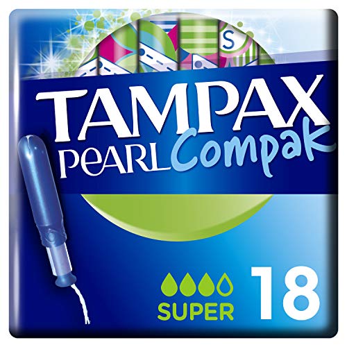 Tampax Compak Perla Súper tampones con aplicador X18 - juego de 3