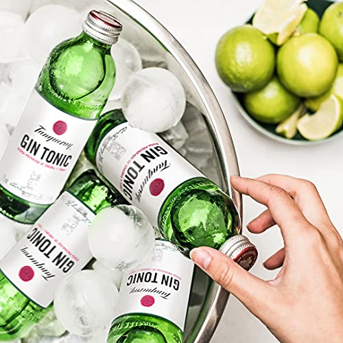 Tanqueray London Dry Gin Tonic - Pack de 12 botellas de 275ml, bebida preparada de ginebra y tónica