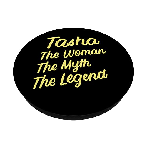 Tasha The Woman Myth Legend Nombre personalizado Cumpleaños PopSockets PopGrip Intercambiable