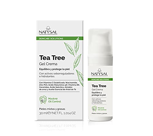 Tea Tree Gel-crema 30 ml, Natysal para piel mixta-grasa