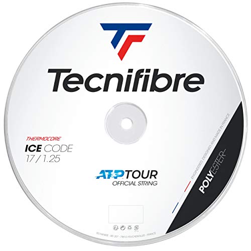 Tecnifibre Bobine 200M-ICE Code 1.25 - Cuerda de Tenis Unisex, Color Blanco, único