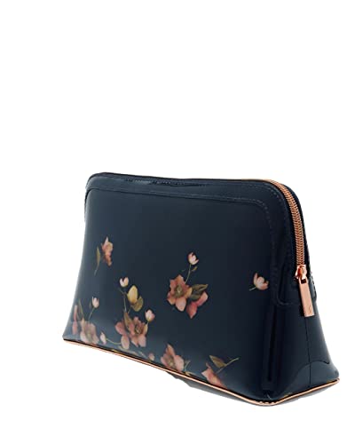 Ted Baker Tiffany Arboretum - Bolsa de cosméticos de lavado grande con estampado floral de arboreto azul oscuro