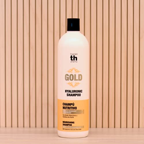 Thader Th Pharma Champú Nutritivo Hyaluronic Gold para Cabellos Teñidos o con Mechas, 1000 ml