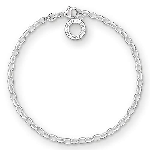 Thomas Sabo Charm Club Pulsera de charms para mujer, plata de ley 925, X0163-001-12