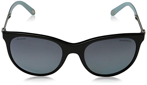 Tiffany & Co. 0TY4139 80014Y 55 Gafas de Sol, Negro (Black/Polarmirrorgradientbluee), Mujer