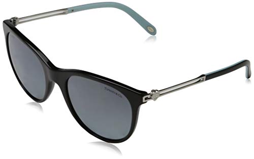 Tiffany & Co. 0TY4139 80014Y 55 Gafas de Sol, Negro (Black/Polarmirrorgradientbluee), Mujer