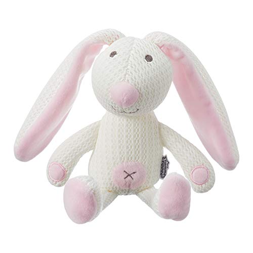 Tommee Tippee Peluche Hipoalergénico para Bébés, Juguete con Tejido Transpirable, Betty el Conejo, Rosa y Blanco