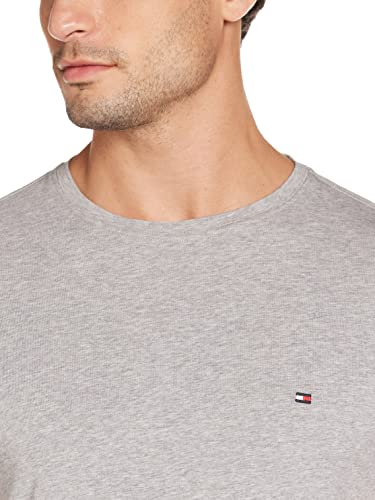 Tommy Hilfiger Core Stretch Slim Cneck tee Camiseta, Gris (Cloud Htr 501), M para Hombre