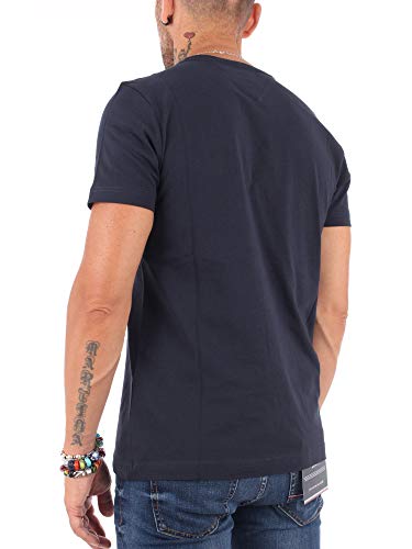 Tommy Hilfiger Logo T-Shirt Camiseta, Azul (Sky Captain 403), M para Hombre