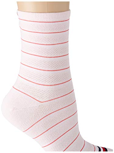 Tommy Hilfiger Preppy Women's Short Socks (2 Pack) Calcetines, Rosa, 39-42 para Mujer