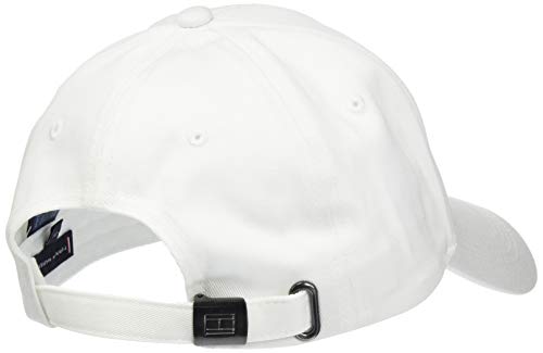 Tommy Hilfiger TH Established Cap Gorro/Sombrero, White, Taille Unique para Hombre