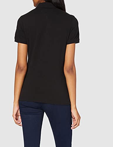 Tommy Hilfiger Tjw Slim Polo Camiseta, Negro (Black), M para Mujer