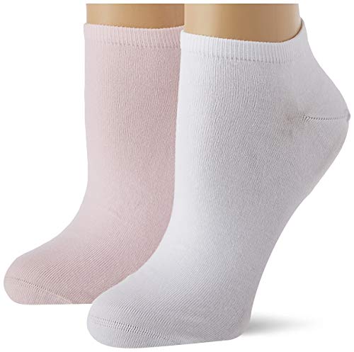 Tommy Hilfiger Women's Sneaker-Trainer Socks (2 Pack) Calcetines, Rosa Combo, 39-42 para Mujer