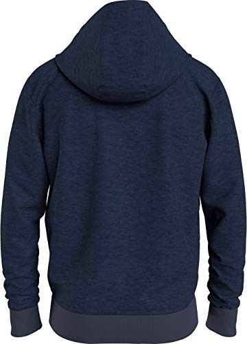 Tommy Jeans TJM Straight Logo Hoodie Chaqueta con capucha de skateboarding, Crepúsculo Navy Htr, S para Hombre