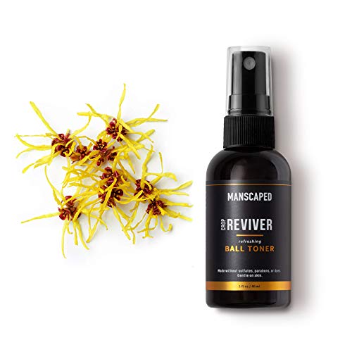 Tónico en espray para genitales de MANSCAPED™ The Crop Reviver™, espray íntimo refrescante y calmante para hombre con aloe vera, cuidado de la zona íntima masculina