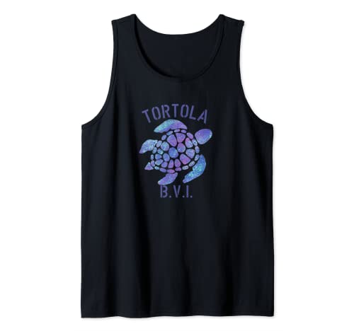 Tortola, BVI Beach Design/Regalo de tortuga tribal Camiseta sin Mangas