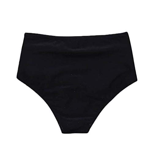 Traje De Baño De Las Mujeres De Talle Alto Bikini De Natación Pantalones Pantalones Cortos De Baño De La Parte Inferior Traje De, Negro, L