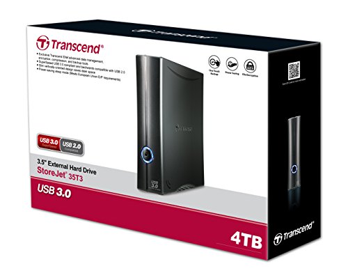 Transcend 4TB Ext. Disco Duro StoreJet T3 3,5" USB 3.0