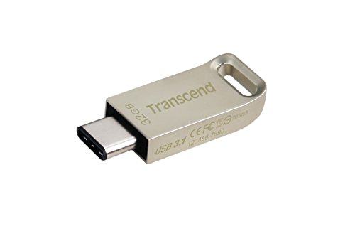 Transcend JetFlash 850 32GB USB 3.0 (3.1 Gen 1) Conector de USB Tipo C Oro Unidad Flash USB - Memoria USB (32 GB, 3.0 (3.1 Gen 1), 130 MB/s, Tapa, 5 g, Oro)