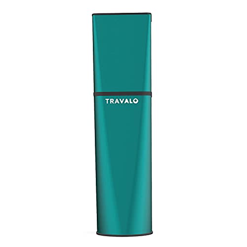 Travalo - Obscura Perfume Atomizer - Sistema de recarga renovado - Aerosol de aluminio de grado aeronáutico - Sin vidrio - Verde - Unisex - 0.17oz