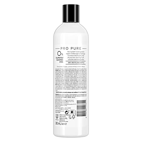 TRESemmé Acondicionador Pro Pure Reparación sin Sulfatos ni Parabenos 380ml - Pack de 6